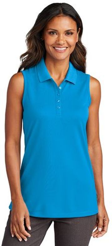 Port Authority® Ladies Dry Zone® UV Micro-Mesh 4.6-ounce 100% Polyester Sleeveless Polo Sport Shirt